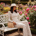 Siren Lace Jumpsuit - White