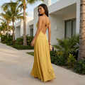 Nadine - Beaded Backless Maxi Dress