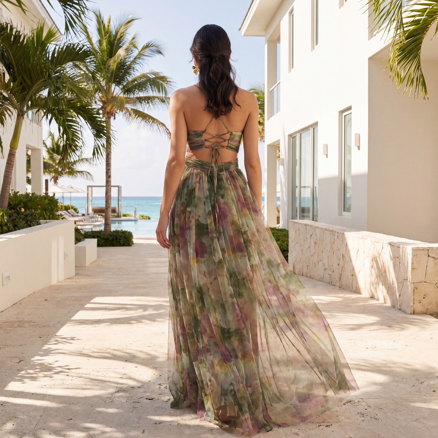 Dayana – Cross Front Maxi Dress