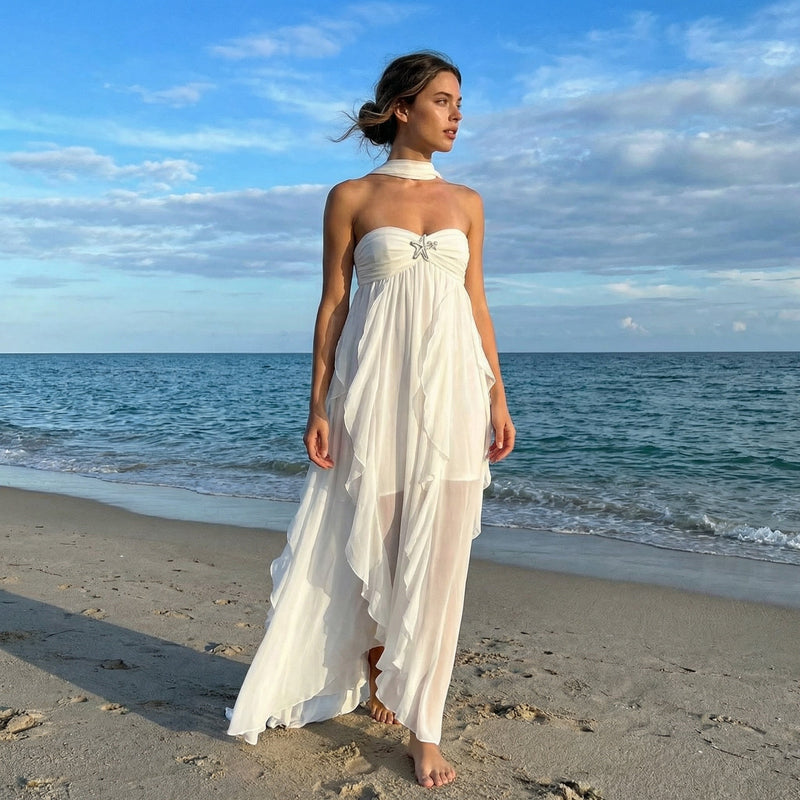 Zylena - Ruffle Maxi Dress