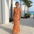 Ember - Floral Ruffle Dress