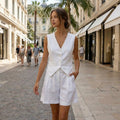 Sleeveless Vest & Shorts Set