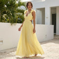 Louiza - Elegant Dress With Deep V-Neck