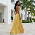 Nadine - Beaded Backless Maxi Dress