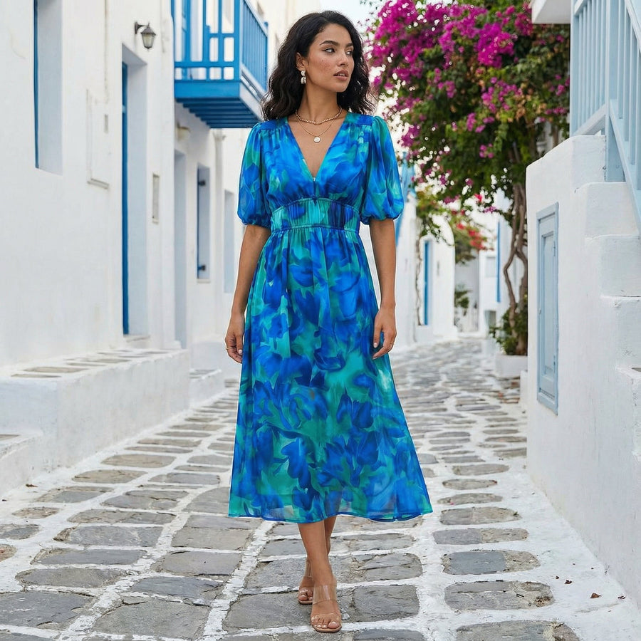 Renate - Dress With V-Neck