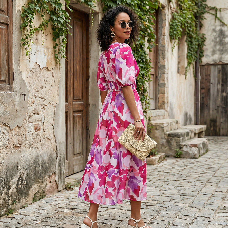 Renate - Dress With V-Neck