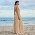 Tatiana - Draped Georgette Maxi Dress