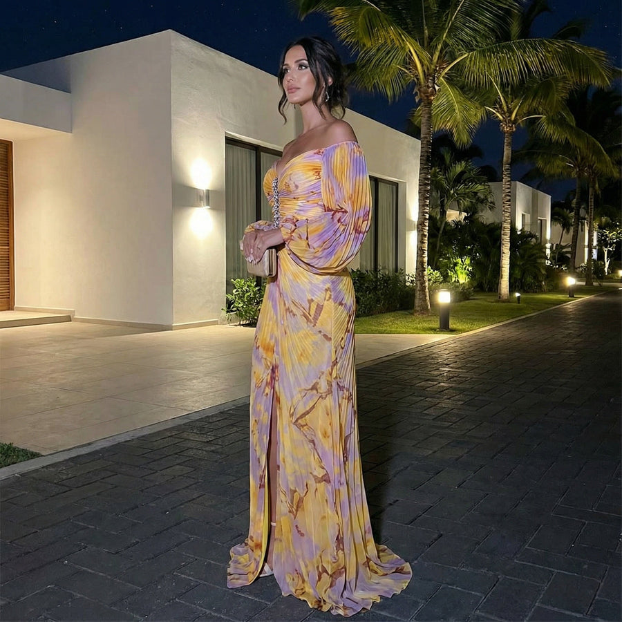 Gisselle - Elegant V-Neck Dress