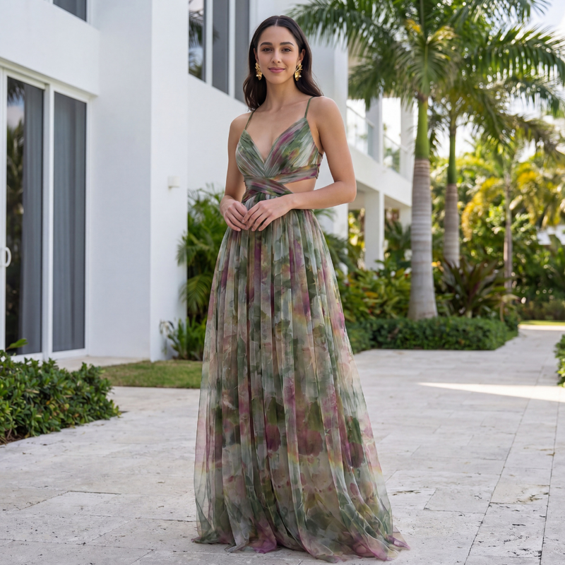 Dayana – Cross Front Maxi Dress