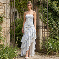 Xyrelle - Sleeveless Slit Ruffle Maxi Dress