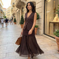 Elegant Vest & Long Skirt Set