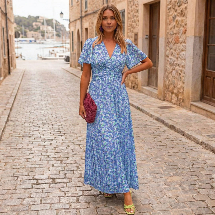 Louise - Maxi Dress with V-Neck