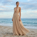 Tatiana - Draped Georgette Maxi Dress