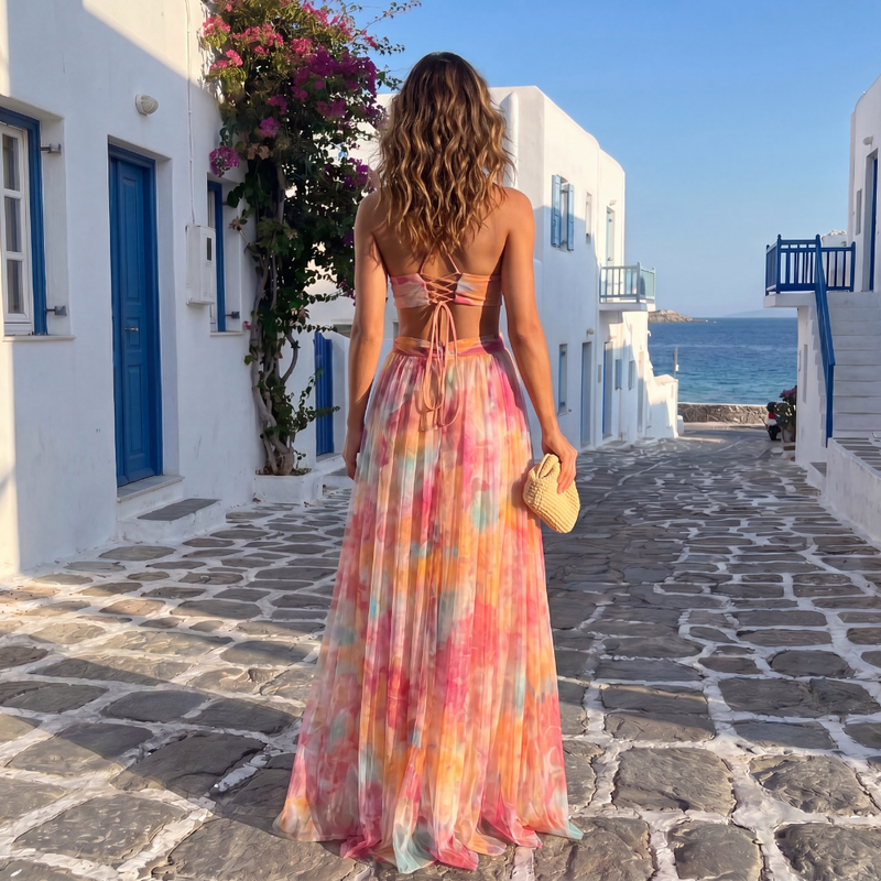 Dayana – Cross Front Maxi Dress