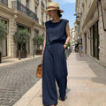 Linen-Blend Blazer & Pants Set