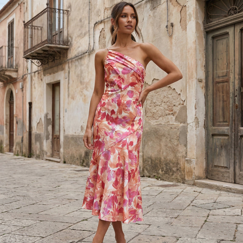 Eliza - Elegante One-Shoulder Dress