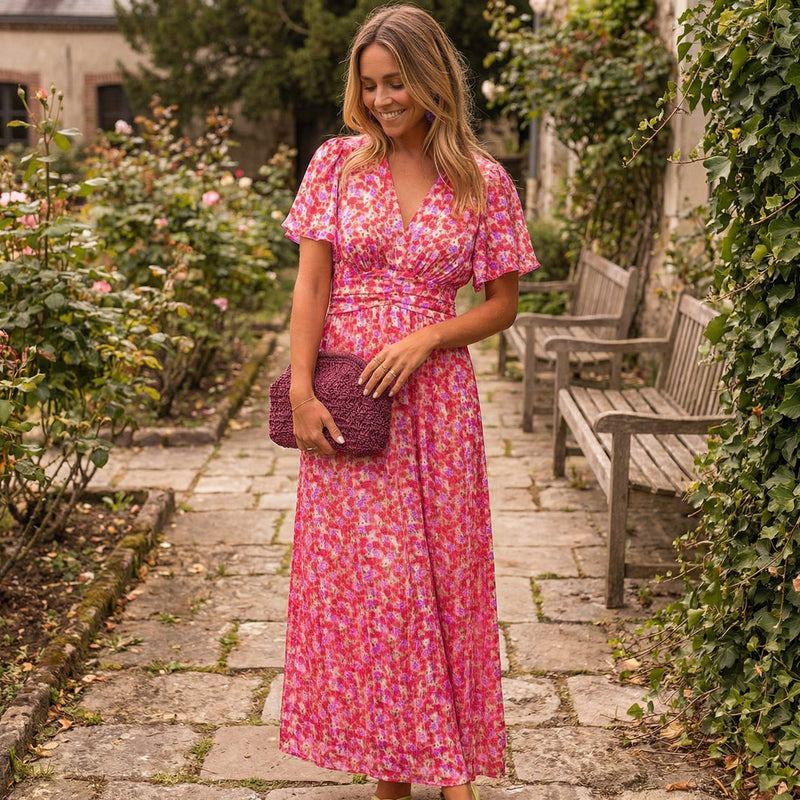 Louise - Maxi Dress with V-Neck