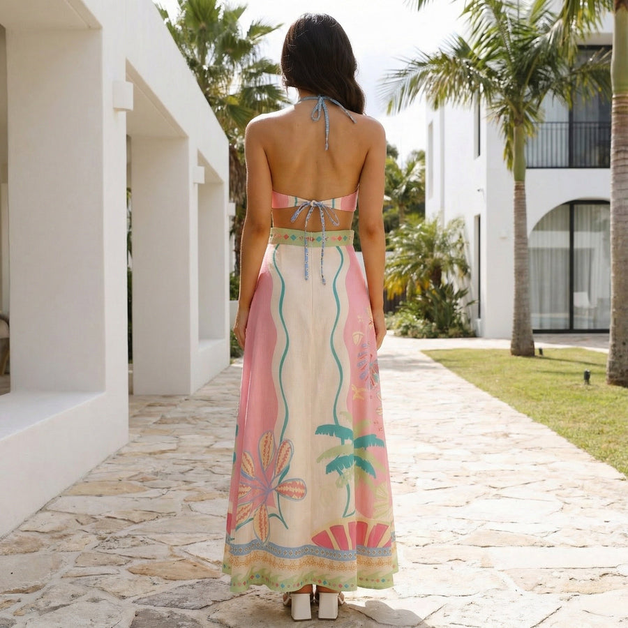 Paloma - Halter Maxi Dress