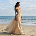 Tatiana - Draped Georgette Maxi Dress