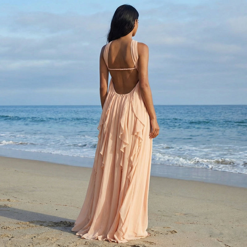 Zylena - Ruffle Maxi Dress