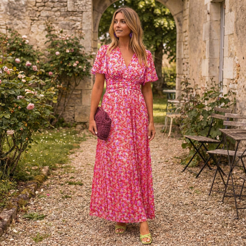 Louise - Maxi Dress with V-Neck