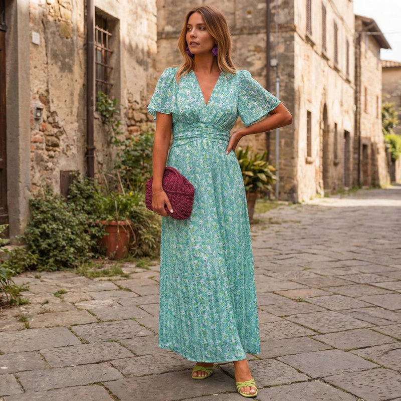 Louise - Maxi Dress with V-Neck