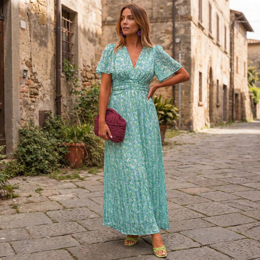 Louise - Maxi Dress with V-Neck