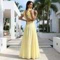Louiza - Elegant Dress With Deep V-Neck