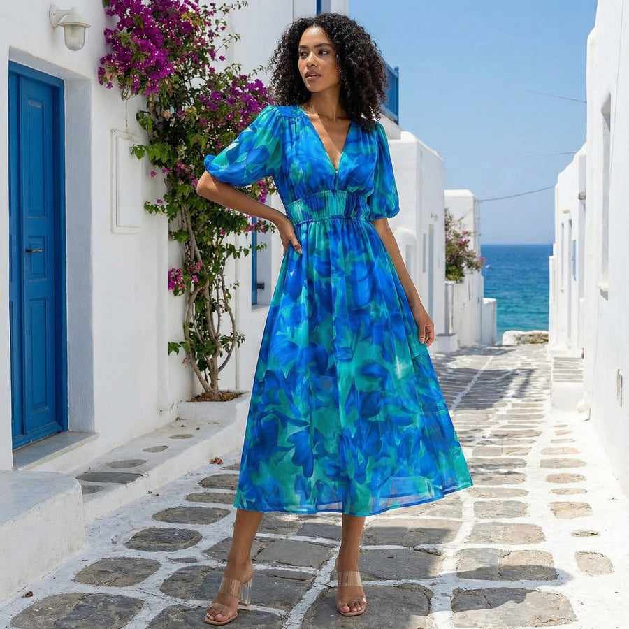 Renate - Dress With V-Neck