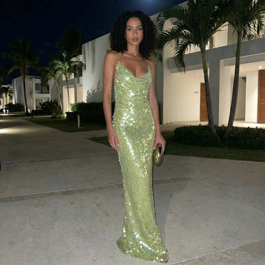 Valeriana - Sequins Maxi Dress