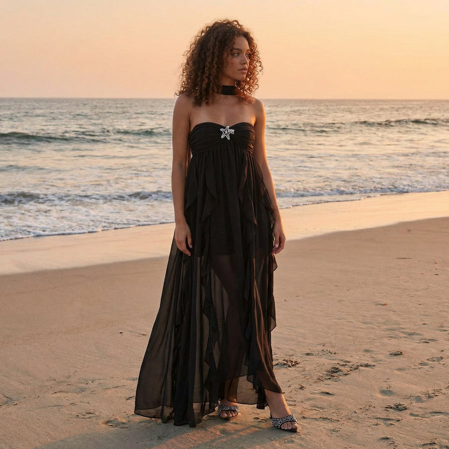 Zylena - Ruffle Maxi Dress