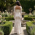 Seliora - Shoulder-On Floral Lace Maxi Dress