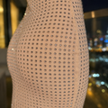 Avenith - Cut-Out Halterneck Rhinestone Midi Dress