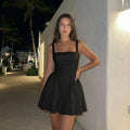 Chanelle - Romantic Mini Dress with Open Back