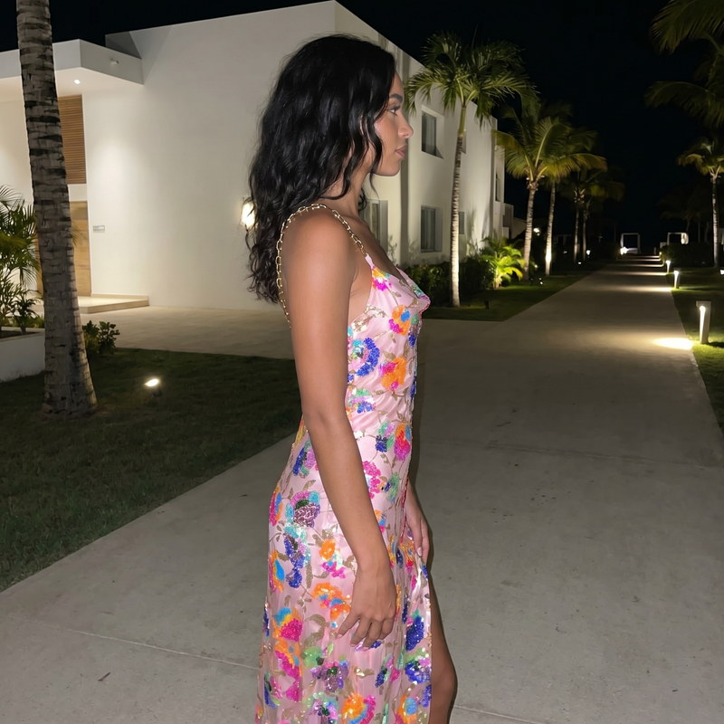Penelope - Floral Slit Dress