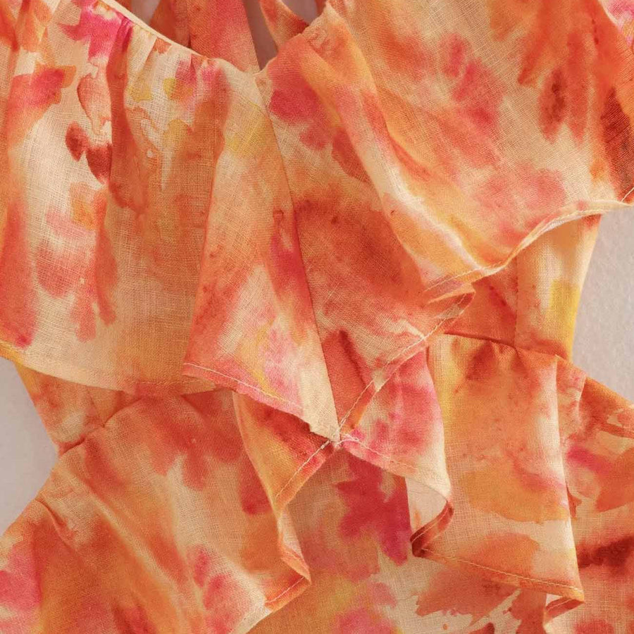 Ember - Floral Ruffle Dress