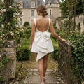 Daphne - Pearl Bow Mini Dress