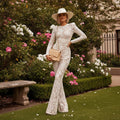 Siren Lace Jumpsuit - White