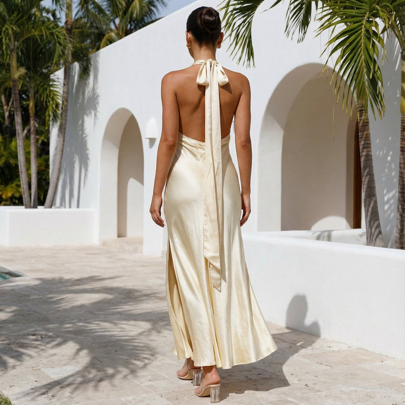 Vesta - Halter Maxi Dress