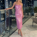 Vaenora - Sizzling Sequins Midi Dress