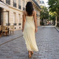 Kiana – Ruffle Crossover Midi Dress