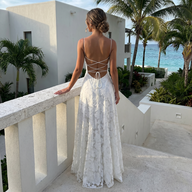 Floriana – Burnout Maxi Dress
