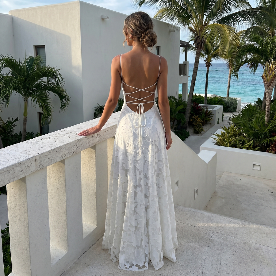 Floriana – Burnout Maxi Dress