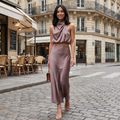 Long Skirt Two-Piece Set