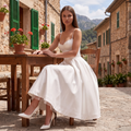 Zoey – Sculpted Tulle Midi Dress