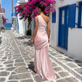 Lunara – One-Shoulder Draped Maxi Dress