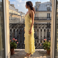 Mariela – Ruffled Halter Maxi Dress